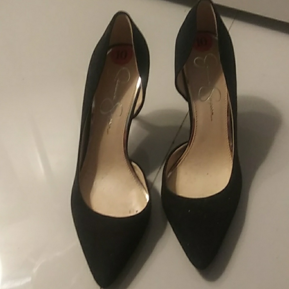 Jessica Simpson suede black heels